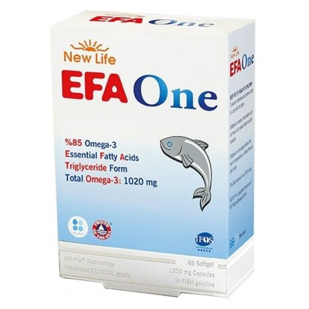 new life newlife efa one omega 3 45 kapsül