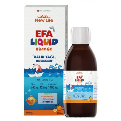 NewLife Efa Liquid Fish Oil 150ml Orange