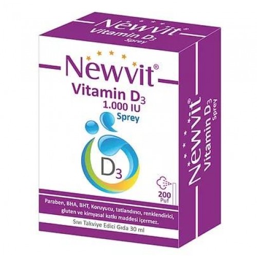 Newvit Vitamin D3 Spray 1000 IU 30ml