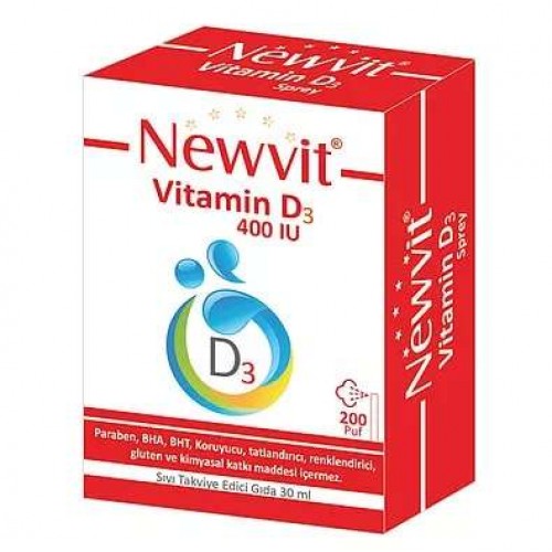 Newvit Vitamin D3 Spray 400 IU 30ml