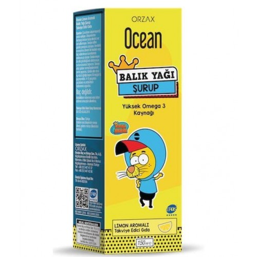 Ocean Fish Oil 150ml Limon Flavored