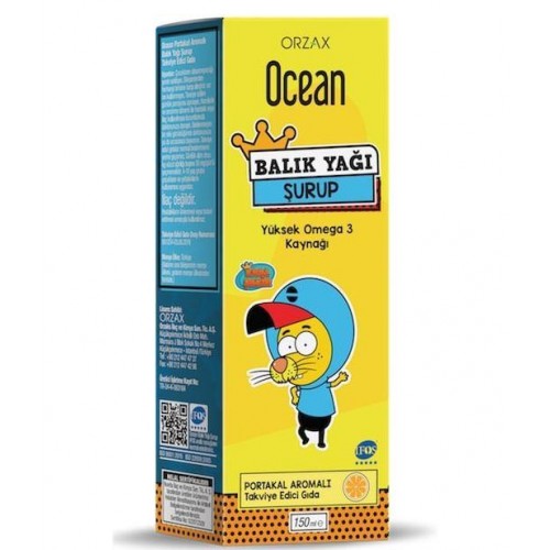 Ocean Fish Oil 150ml Orange Flavored