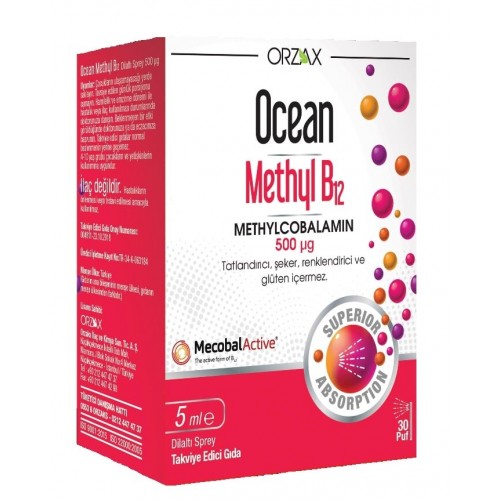 Ocean Methyl B12 500 mcg Spray 5 ml