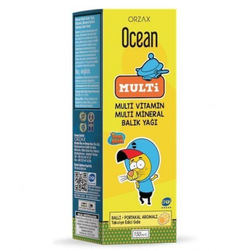 Ocean Multi Syrup Honey Orange 150ml