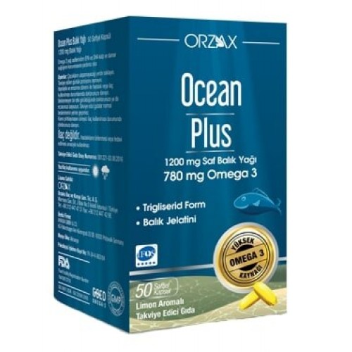 Ocean Plus Fish Oil 1200 mg 50 Capsules
