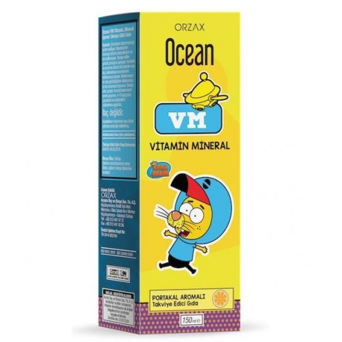 Ocean VM Multivitamin Supplement 150 ml-Orange Flavored