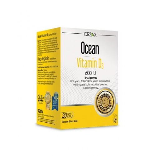 Ocean Vitamin D3 Spray 600 IU 20ml